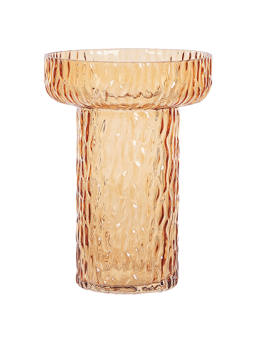 Beliani Blumenvase PLATANIA in Orange - (W) 14 x (H) 20 x (L) 5 cm