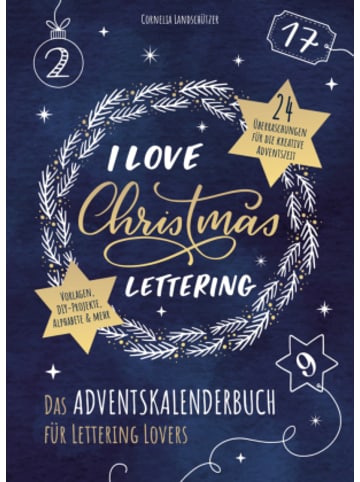 Lingen Verlag Buch - I Love Christmas Lettering - Das Adventskalenderbuch für Lettering