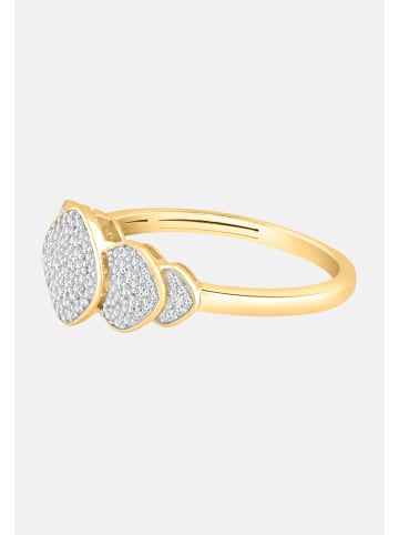 Diamant Exquis Ring aus 375 Gelbgold mit Diamant