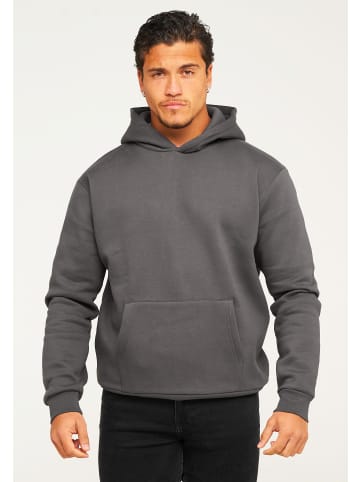 behype Kapuzenpullover - BHHOBART Basic Oversize Einfarbig in Anthra