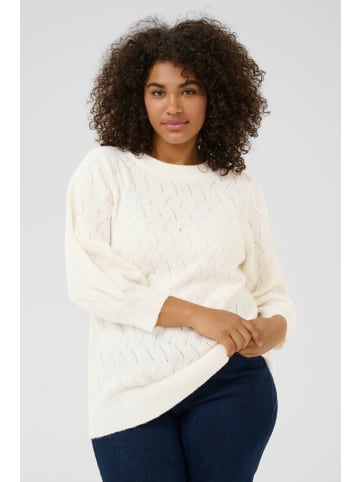 KAFFE curve Strickpullover KCanita in Chalk
