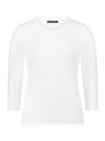 Betty Barclay Strukturshirt mit Rundhalsausschnitt in Rohweiß