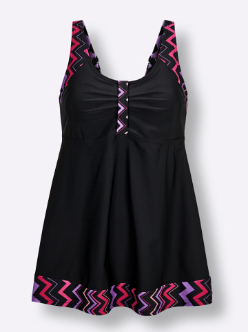 WITT WEIDEN Tankini-Top in schwarz-pink-lila