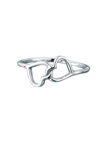 Elli Ring 925 Sterling Silber Herz in Silber