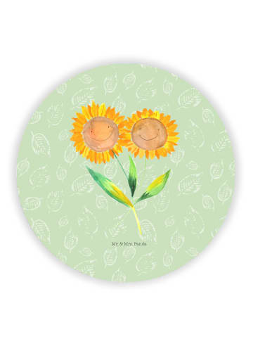 Mr. & Mrs. Panda Kühlschrankmagnet Blume Sonnenblume ohne Spruch in Blattgrün