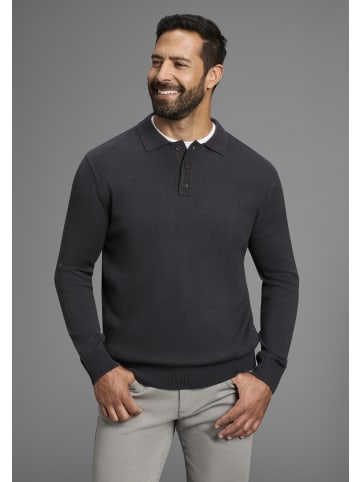 Man's World Polokragenpullover in anthrazit meliert