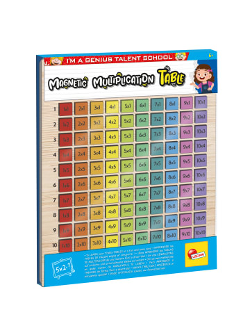 LISCIANI Magnetische Multiplikations Tafel in mehrfarbig
