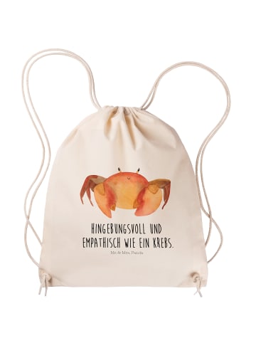 Mr. & Mrs. Panda wander rucksack Sternzeichen Krebs mit Spruch in Creme