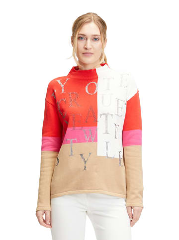 Betty Barclay Strickpullover mit Color Blocking in Red/Pink