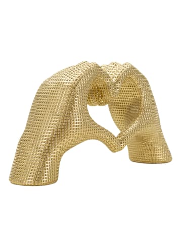 Mauro Ferretti Skulptur aus Goldharz, 25 x 7,5 x 13,5 cm