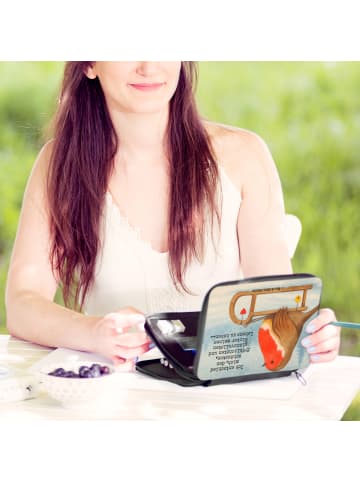 Mr. & Mrs. Panda Bleistiftetui Rotkehlchen Schlitten Design mit ... in Weiß