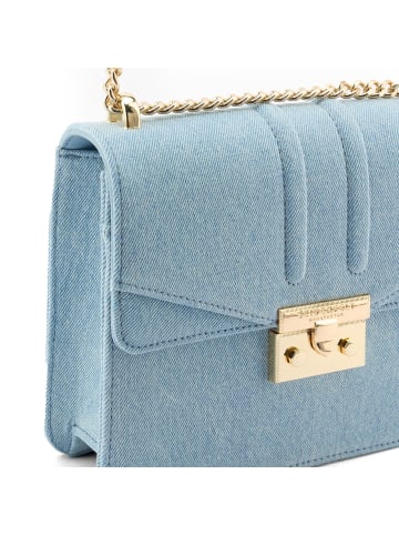 Seidenfelt Roros Schultertasche 21 cm in denim in blue