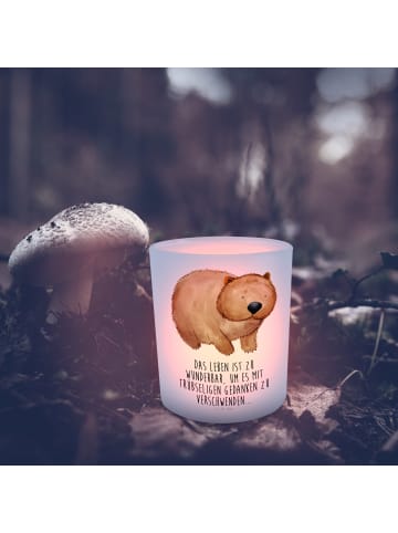 Mr. & Mrs. Panda Teelichthalter Wombat mit Spruch in Transparent