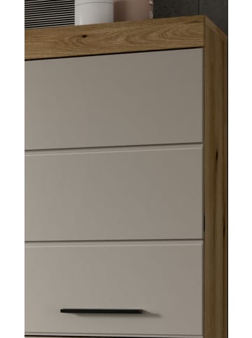 Inn.Furn Badmöbel-Set Sand Kaschmir, Evoke Eiche, Badkombination 3-teilig 149 cm