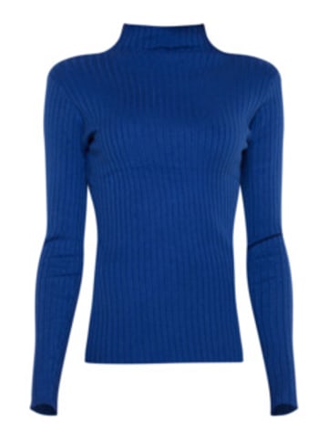 TOOCHE Pullover & Strickjacke "Pulli Gerippt" in blau