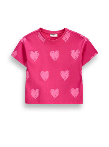 MOKIDA T-shirt mit kurzen Ärmeln in fuchsie