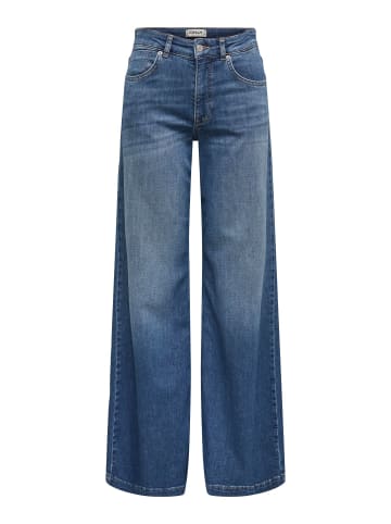 ONLY Jeans mit weitem Bein in Dark Medium Blue Denim