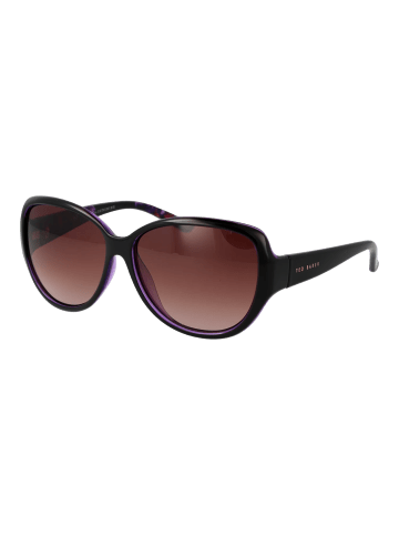 Ted Baker Frauen Sonnenbrille Schmetterling Schwarz