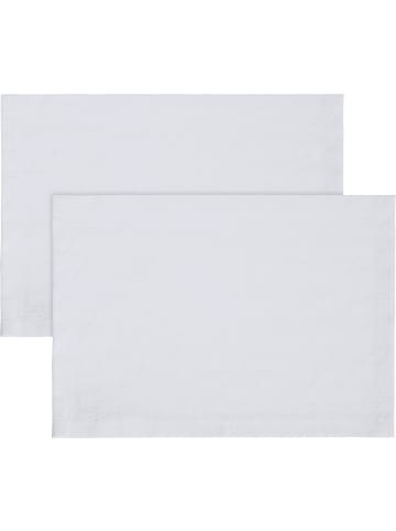 REDBEST Jacquard, Baumwollmischung Tischset 2er-Pack Snowflake in weiß