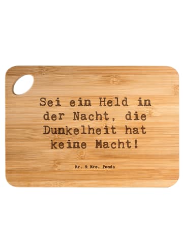 Mr. & Mrs. Panda Holzbrettchen Spruch Angst vor Dunkelheit überw... in Braun