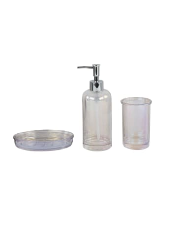 BELLA MAISON Bad-Accessoire Crystal, 3tlg Set in klar