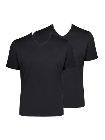Sloggi Unterhemd / Shirt Kurzarm Go - Organic Cotton in Schwarz