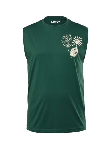 Men Plus Tank Top in dunkles petrol