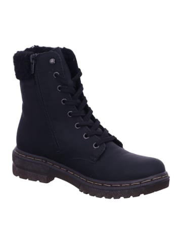 rieker Damen Winterschuhe warm in Schwarz