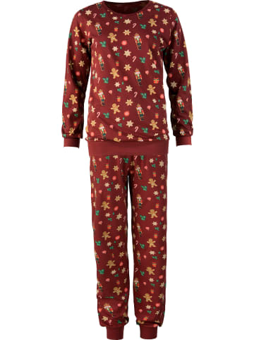 Erwin Müller Single-Jersey Schlafanzug in bordeaux