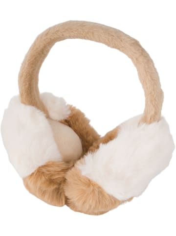 styleBREAKER Ohrenschützer 2-Farbig mit Teddyfell in Camel-Creme