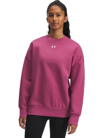 Under Armour Fleecejacke/Fleecepullover "Rival Fleece Os Crew" in Rot
