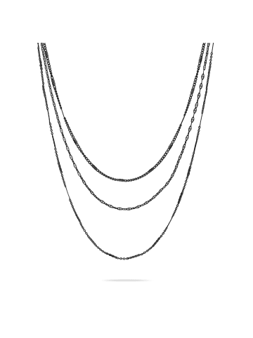 LIEBESKIND BERLIN Halskette Sparkling With Layers in schwarz