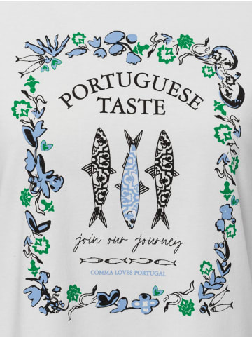 comma T-Shirt in weiß