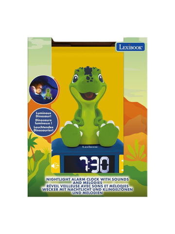 LEXIBOOK® Dinosaurier 3D-Nachtlicht-Wecker mit Soundeffekten
