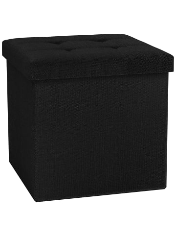 VCM  Stoff Sitztruhe Sitzbank Truhe Box Hocker Boxas in Anthrazit