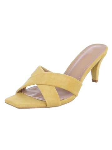 Ital-Design High-Heel Sandalette in Gelb