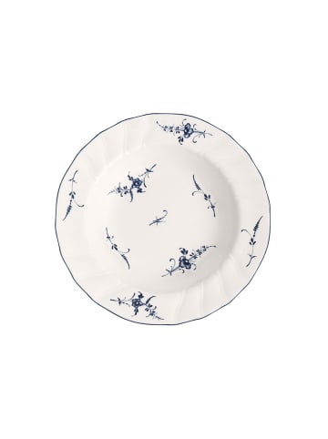 Villeroy & Boch Suppenteller Vieux Luxembourg in Weiß-Blau ø 22,5 cm in weiß-blau