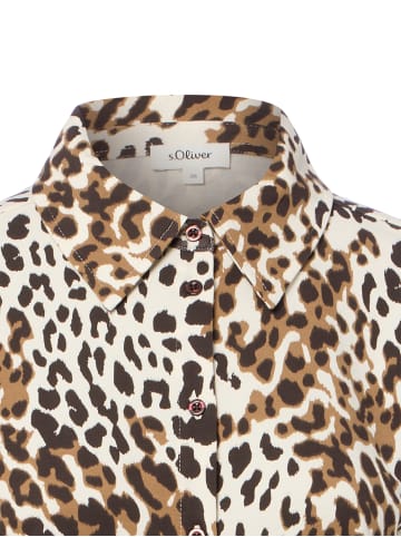 s.Oliver Bluse in schoko ecru - 0001