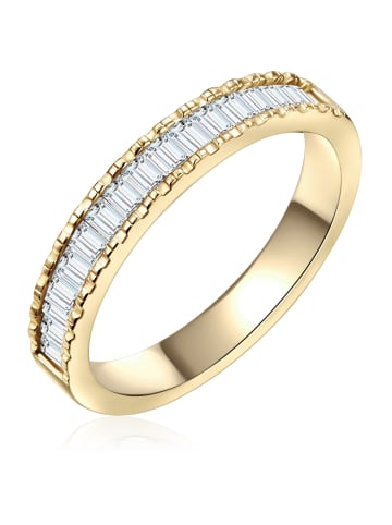 Glanzstücke München Ring aus Sterling Silber mit Zirkonia in gelbgold