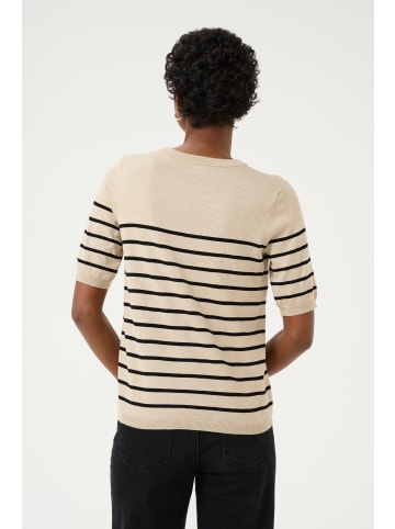 Kaffe Strickpullover KAlizza Regular fit in Feather Gray Mel./Black