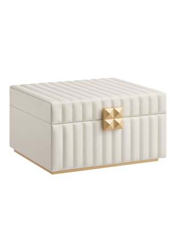 SONGMICS HOME Schmuckkasten Anah in wolkenweiß - (B)24 x (H)13.5 x (T)21.5 cm