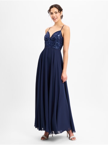 SWING Abendkleid in marine - 0001