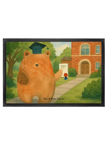 Mr. & Mrs. Panda Schmutzmatte Bär Prüfung Design ohne Spruch in Weiß
