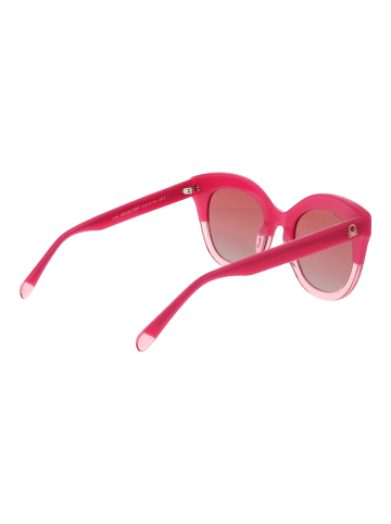 Benetton Damen Sonnenbrillen Katzenauge Rose