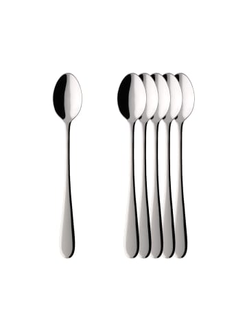 Villeroy & Boch 6er Set Latte-Macchiato-Löffel Oscar 18,1 cm edelstahl in edelstahl