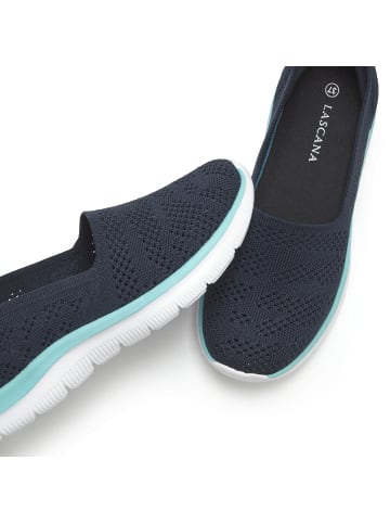 LASCANA Slipper in navy/türkis