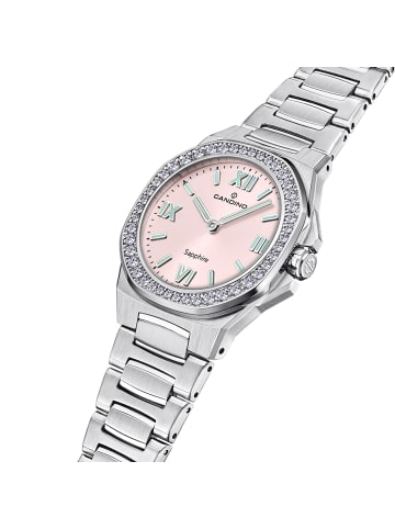 Candino Analog-Armbanduhr Candino Elegance silber mittel (ca. 34mm)