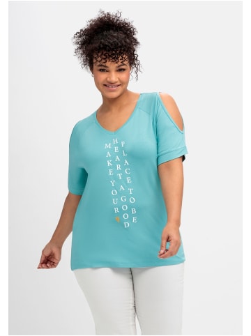 sheego Shirt in aqua