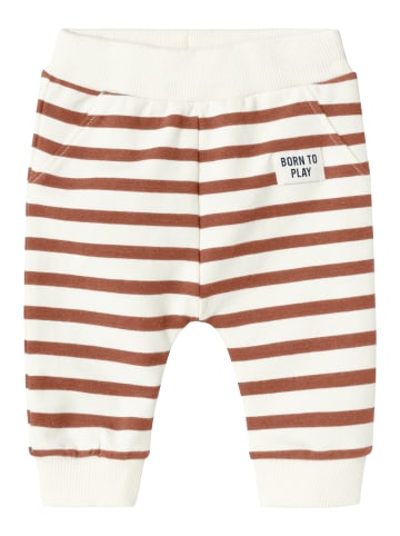 name it Unisex Baby Sweatpants gestreift Baked Clay 68
