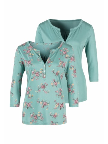 LASCANA 3/4-Arm-Shirt in mint